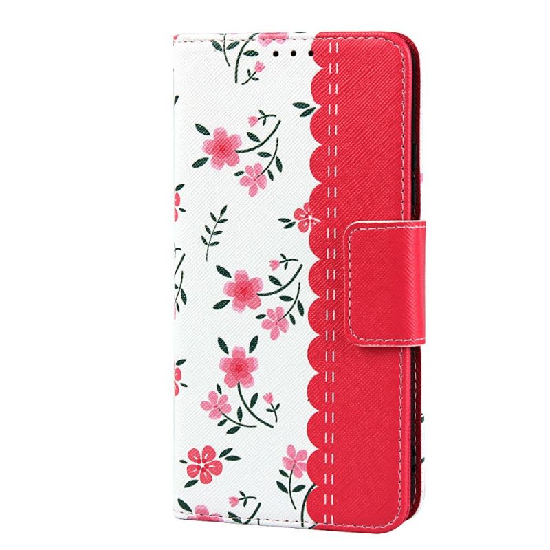 Etui Folio Honor 20 Zielony Magenta Różyczki Stringów