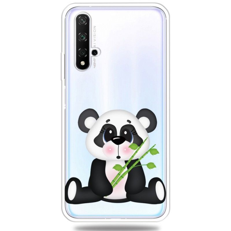 Futerały Honor 20 Etui na Telefon Przezroczysta Smutna Panda