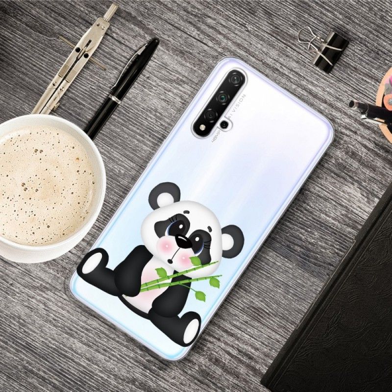 Futerały Honor 20 Etui na Telefon Przezroczysta Smutna Panda