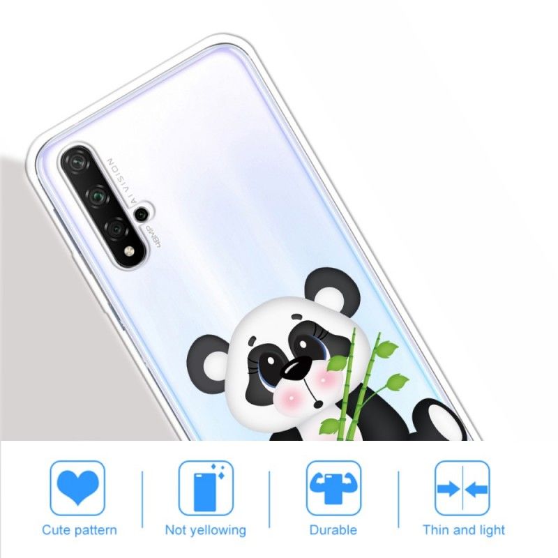 Futerały Honor 20 Etui na Telefon Przezroczysta Smutna Panda