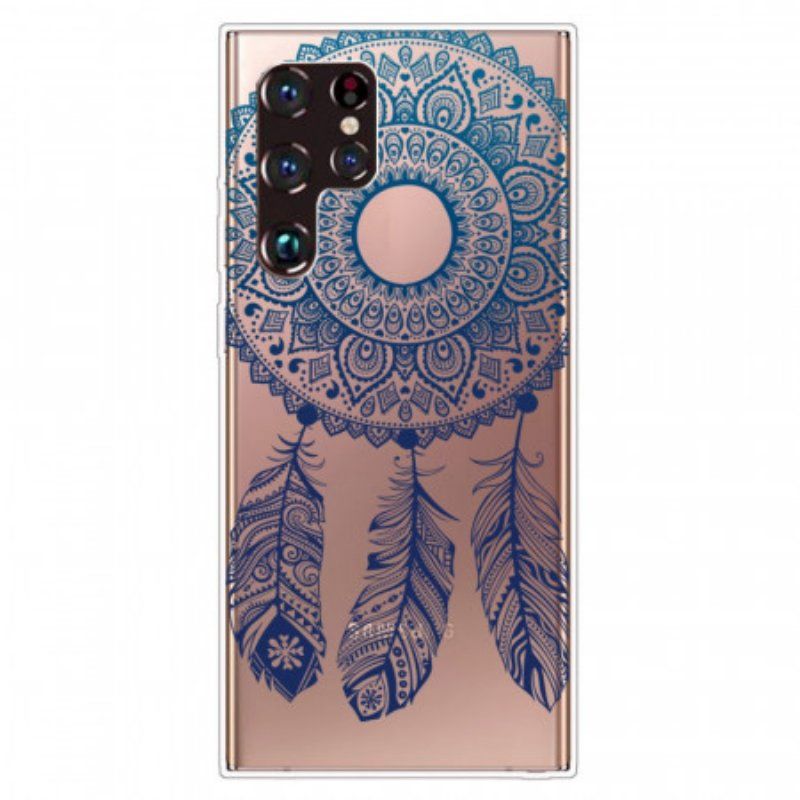 Etui do Samsung Galaxy S22 Ultra 5G Mandala Z Pojedynczym Kwiatem