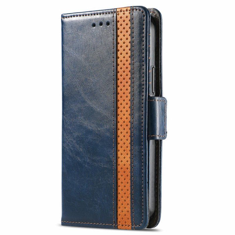 Etui Folio do Samsung Galaxy S22 Ultra 5G Dwukolorowe Podwójne Zapięcie