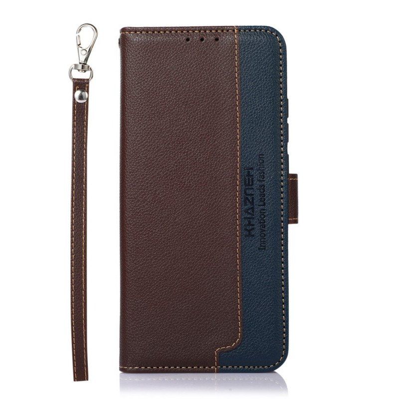 Etui Folio do Samsung Galaxy S22 Ultra 5G Rfid Khazneh W Stylu Liczi