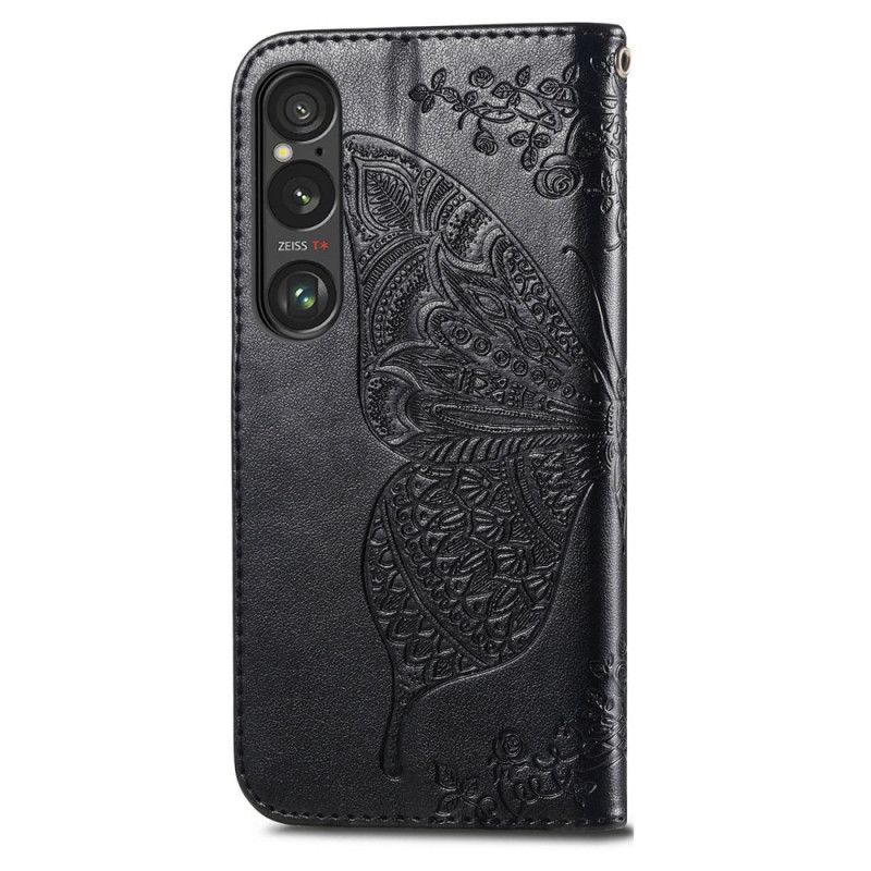 Etui Folio Do Sony Xperia 1 Vi Barokowy Motyl