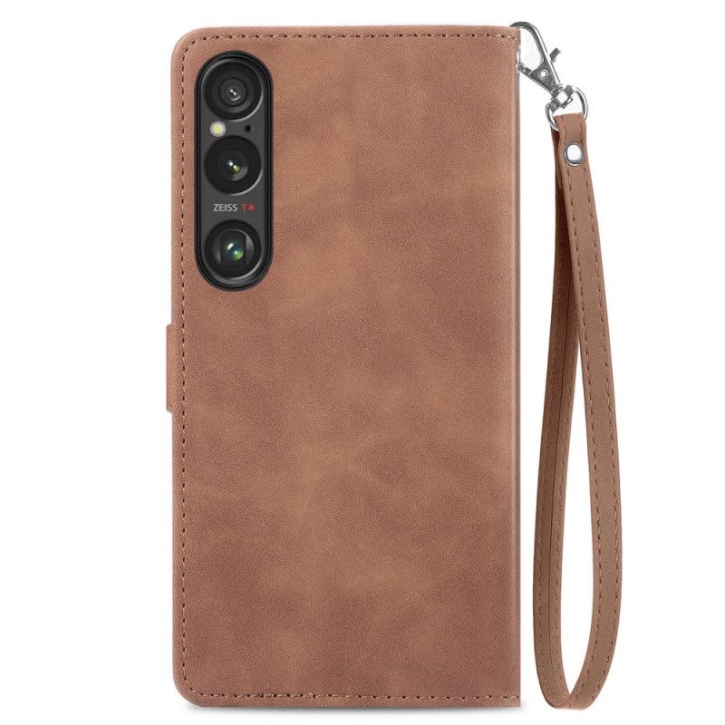 Etui Folio Do Sony Xperia 1 Vi Koronkowa Torebka Z Przodu