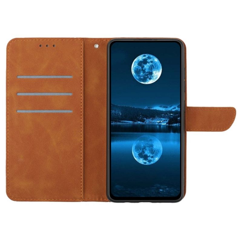 Etui Folio Do Sony Xperia 1 Vi Linie I Kropkowane Paski