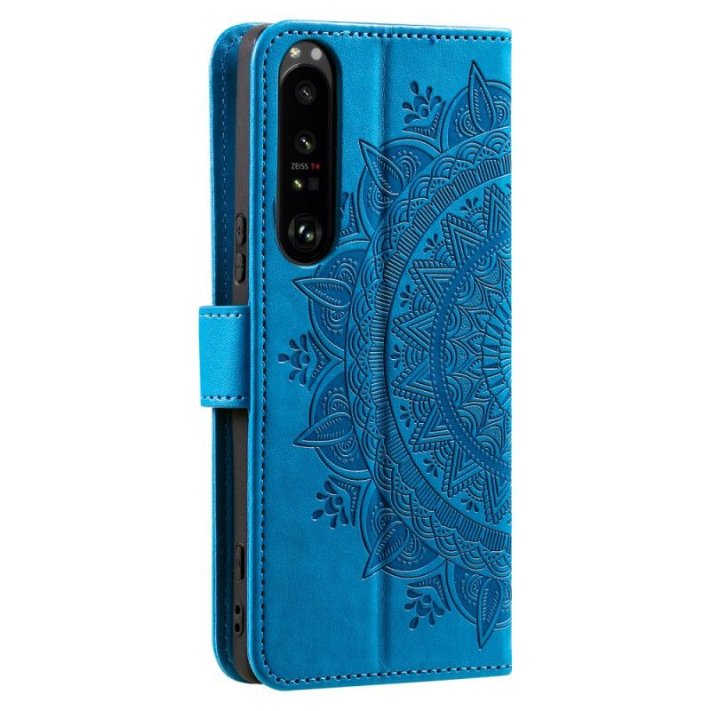 Etui Folio Do Sony Xperia 1 Vi Mandala Słońce Z Paskiem