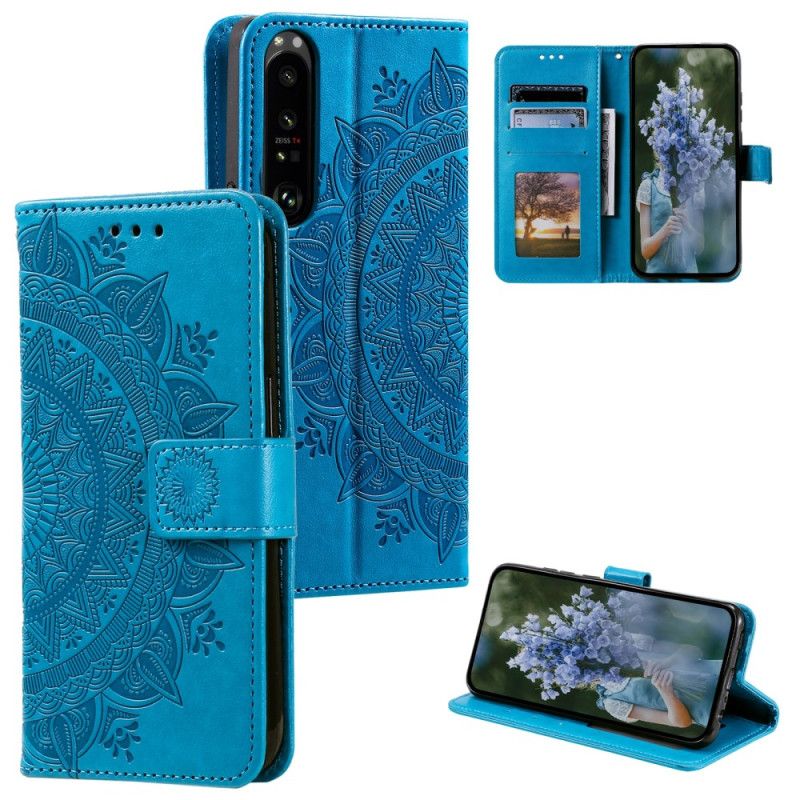 Etui Folio Do Sony Xperia 1 Vi Mandala Słońce Z Paskiem