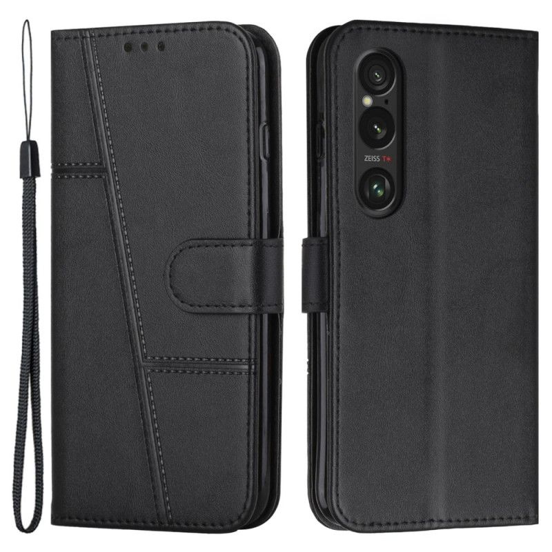 Etui Folio Sony Xperia 1 Vi Biznes Na Smyczy Etui Ochronne