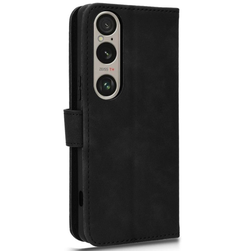 Etui Folio Sony Xperia 1 Vi Efekt Zamszu Etui Ochronne