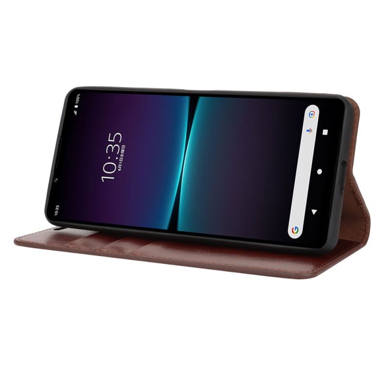 Flip Kotelot Sony Xperia 1 Vi Etui Na Telefon Skóra