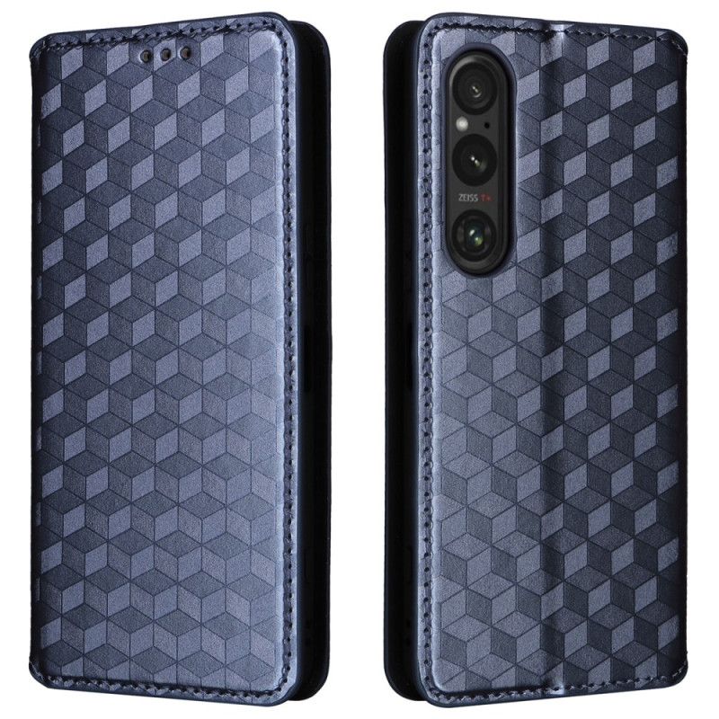 Flip Kotelot Sony Xperia 1 Vi Wzór Diamentu 3d