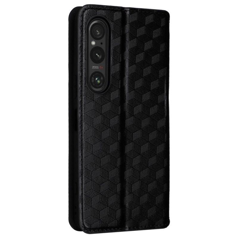 Flip Kotelot Sony Xperia 1 Vi Wzór Diamentu 3d