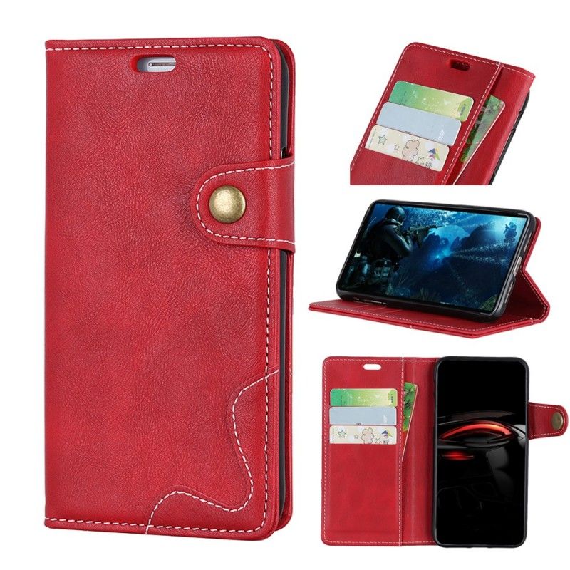 Etui Folio Honor 10 Lite Ciemnoniebieski Artystyczne Przyszywanie Guzików Etui Ochronne