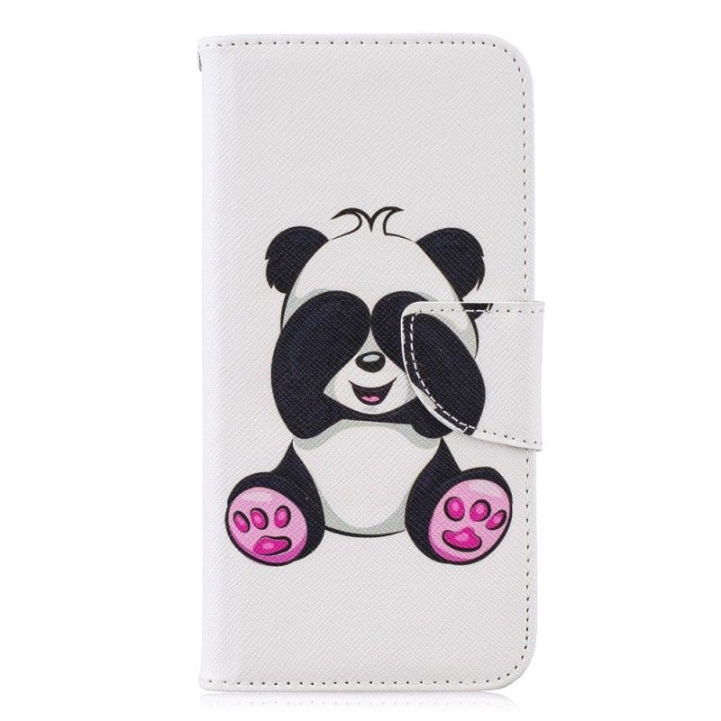 Etui Folio Honor 10 Lite Zabawna Panda