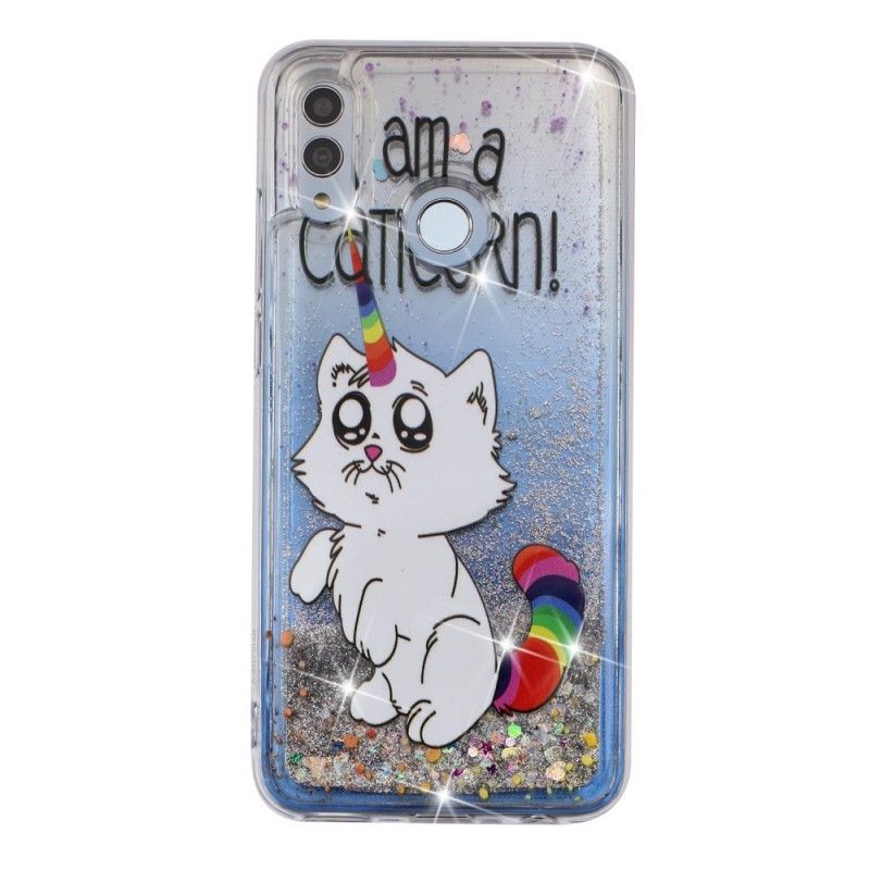 Etui Honor 10 Lite Brokatowy Caticorn