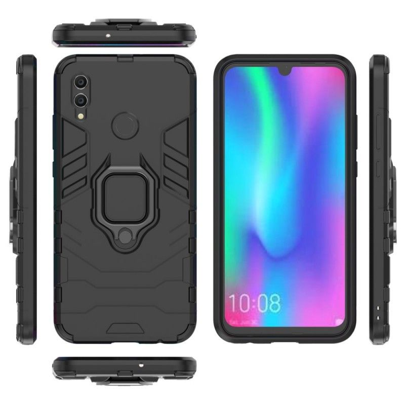 Etui Honor 10 Lite Granatowy Czarny Pierścień Oporowy Etui Ochronne