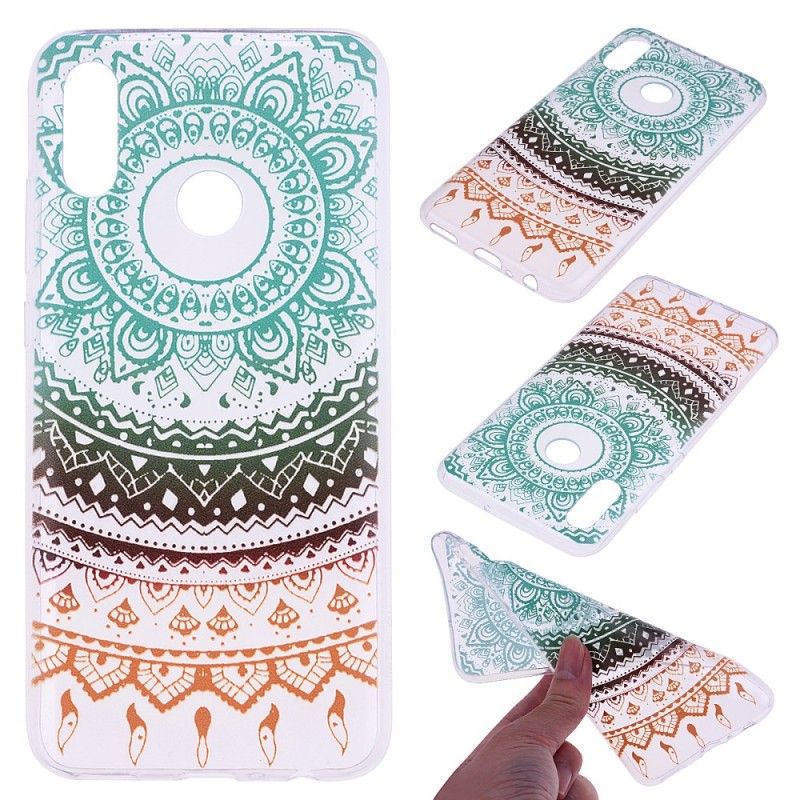 Etui Honor 10 Lite Kolorowa Mandala Słońca