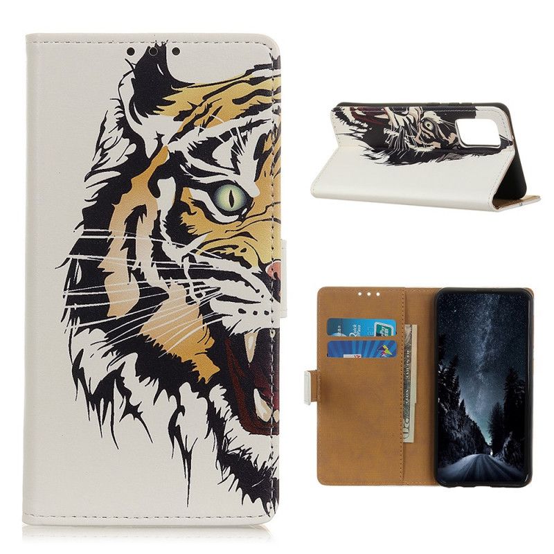 Etui Folio Samsung Galaxy M51 Dziki Tygrys Etui Ochronne