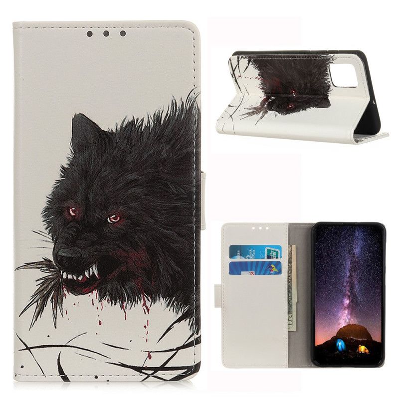 Etui Folio Samsung Galaxy M51 Głodny Wilk