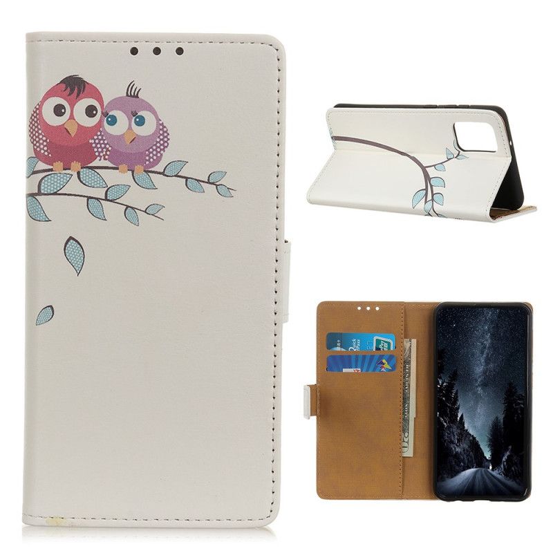 Etui Folio Samsung Galaxy M51 Kilka Sów Na Drzewie