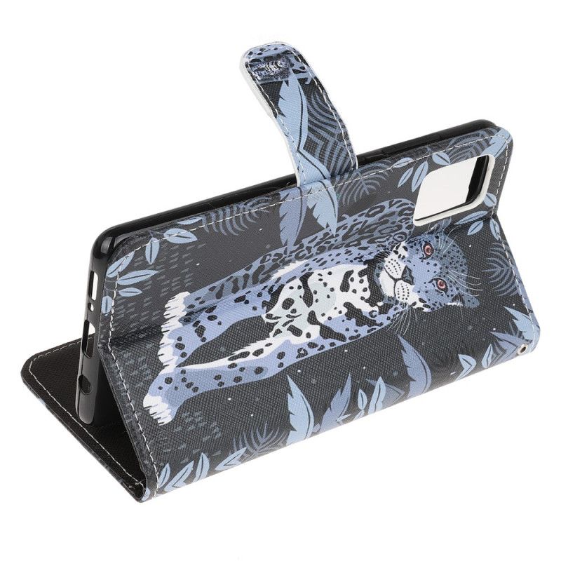 Etui Folio Samsung Galaxy M51 Lampart Ze Stringami