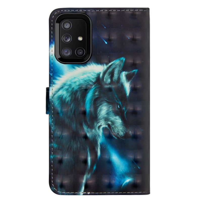 Etui Folio Samsung Galaxy M51 Majestatyczny Wilk