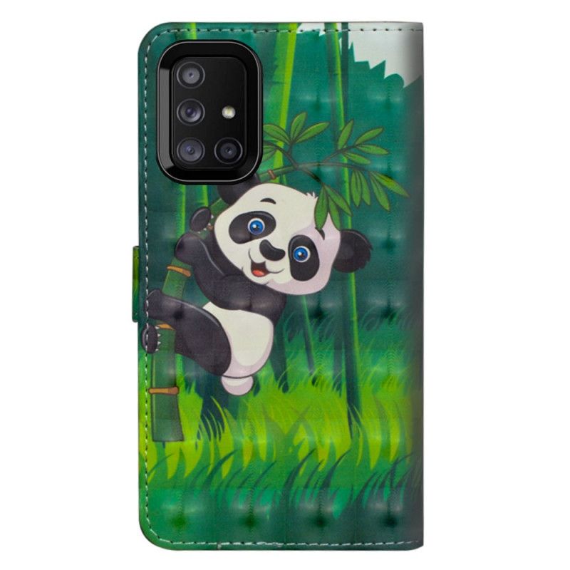 Etui Folio Samsung Galaxy M51 Panda I Bambus Etui Ochronne