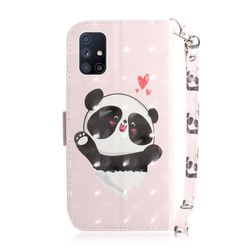 Etui Folio Samsung Galaxy M51 Panda Love Ze Stringami