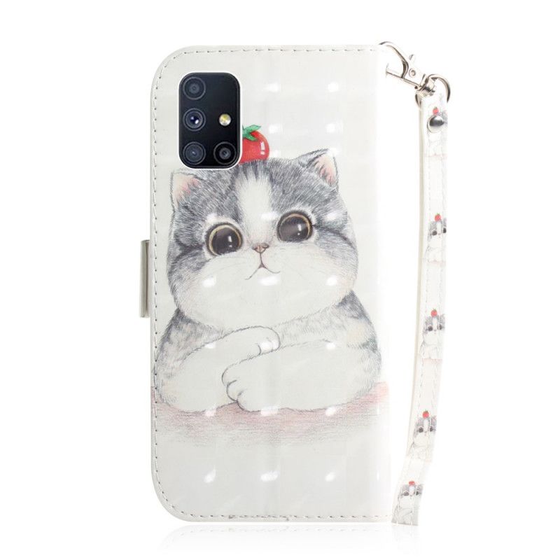 Etui Folio Samsung Galaxy M51 Pomidor Na Stringach Cat Etui Ochronne