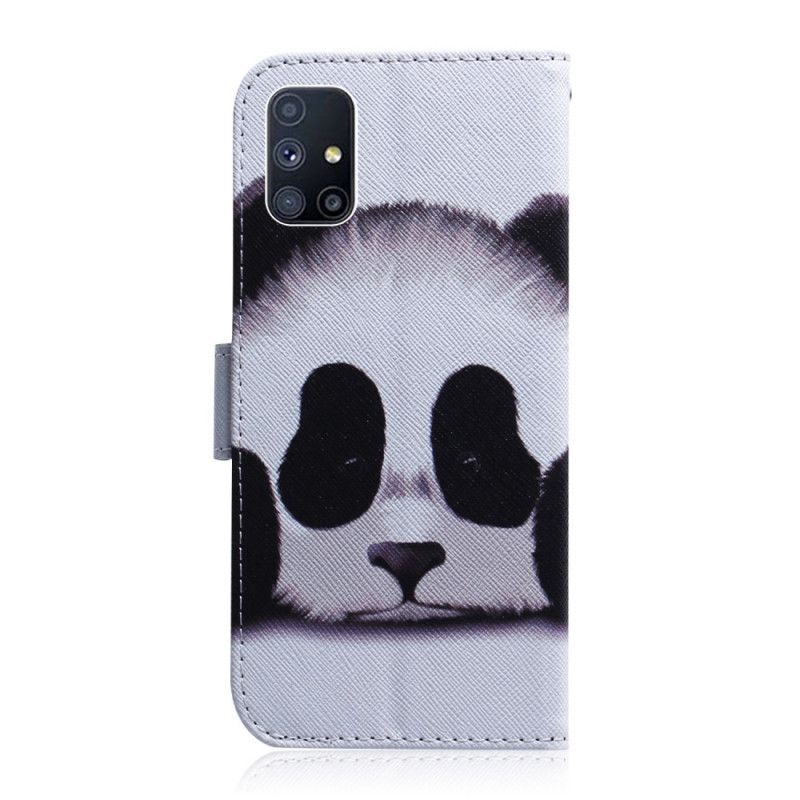 Etui Folio Samsung Galaxy M51 Twarz Pandy