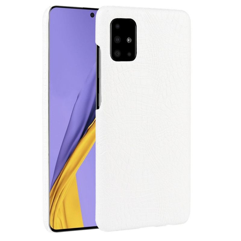 Etui Samsung Galaxy M51 Biały Czarny Efekt Skóry Krokodyla Etui Ochronne