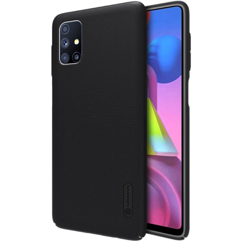 Etui Samsung Galaxy M51 Biały Czarny Sztywny Matowy Nillkin