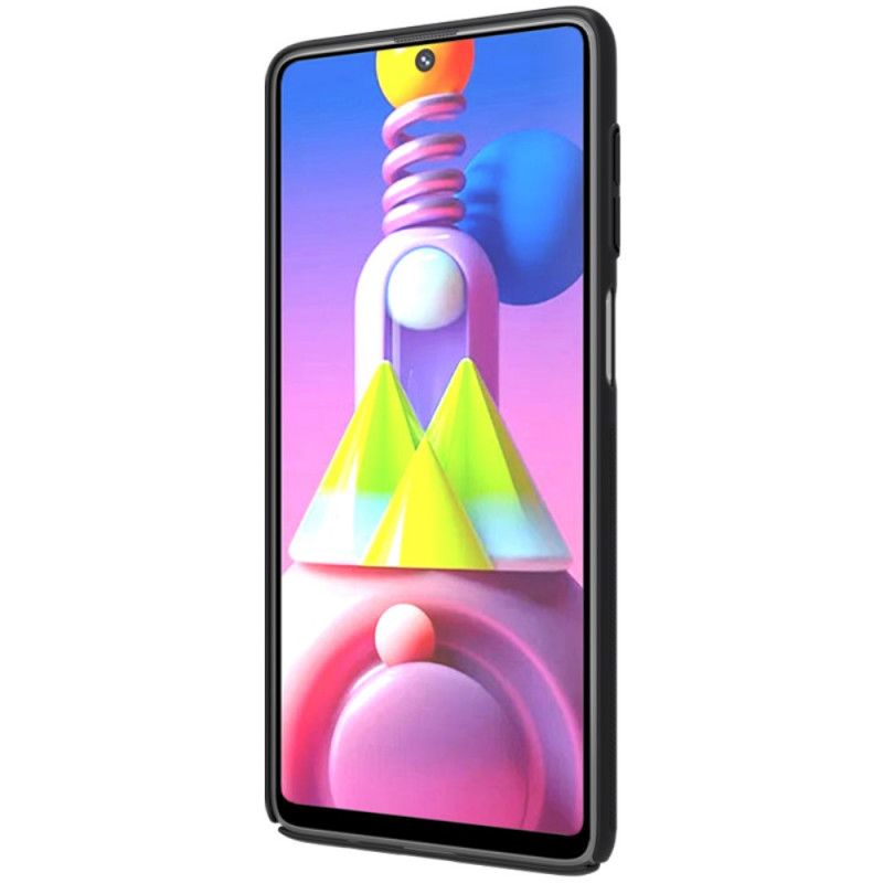 Etui Samsung Galaxy M51 Biały Czarny Sztywny Matowy Nillkin