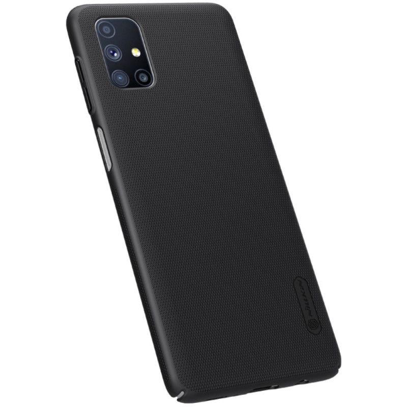 Etui Samsung Galaxy M51 Biały Czarny Sztywny Matowy Nillkin