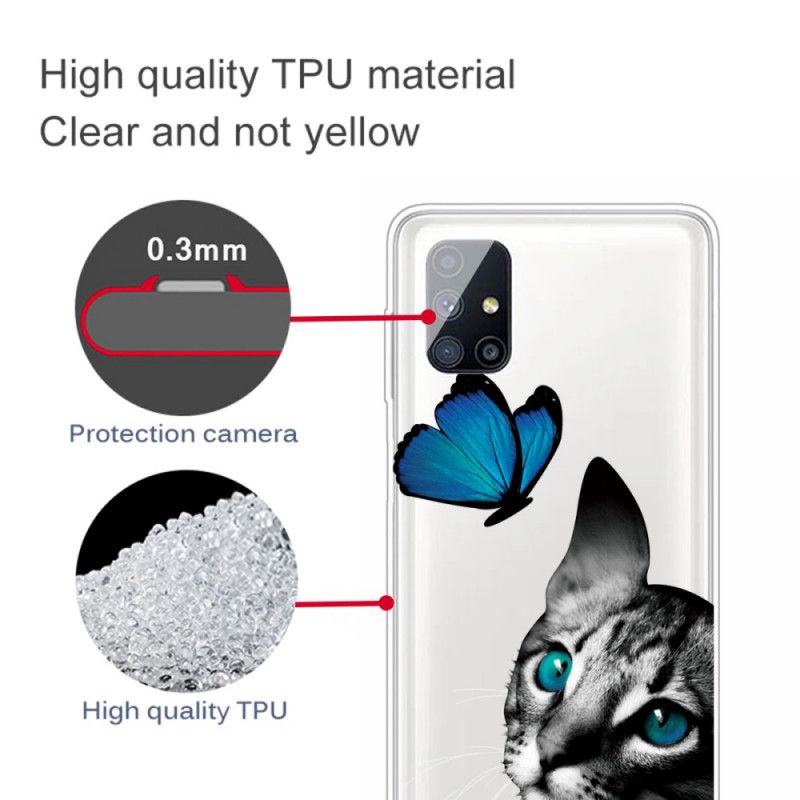 Etui Samsung Galaxy M51 cat I Motyl