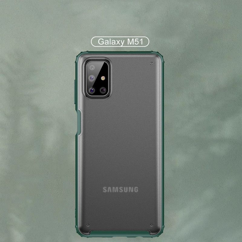 Etui Samsung Galaxy M51 Czerwony Czarny Matowa Hybryda