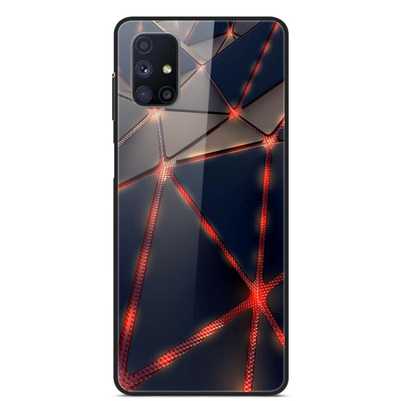 Etui Samsung Galaxy M51 Czerwony Promień