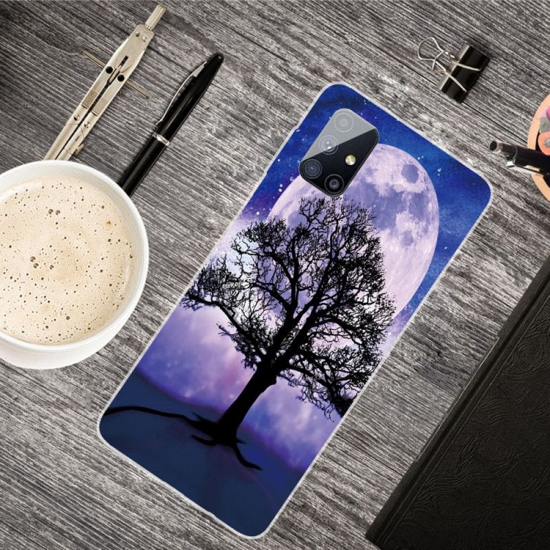 Etui Samsung Galaxy M51 Drzewo I Księżyc