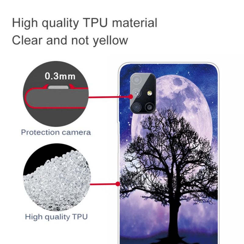 Etui Samsung Galaxy M51 Drzewo I Księżyc