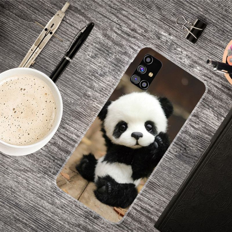 Etui Samsung Galaxy M51 Elastyczna Panda