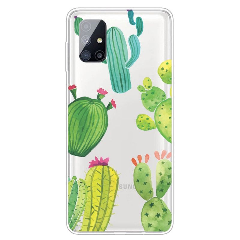 Etui Samsung Galaxy M51 Kaktus Akwarelowy