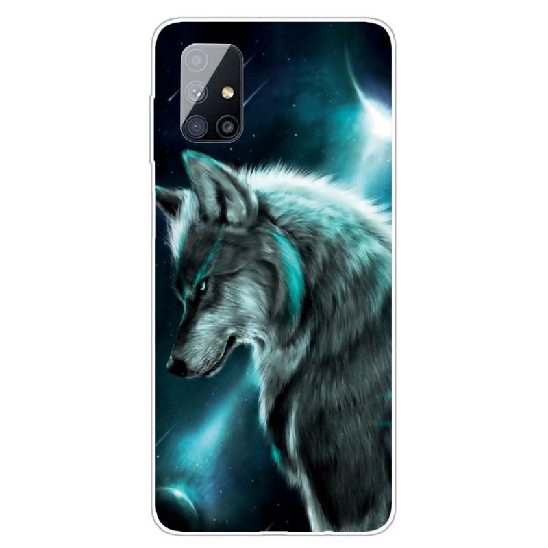 Etui Samsung Galaxy M51 Królewski Wilk Etui Ochronne