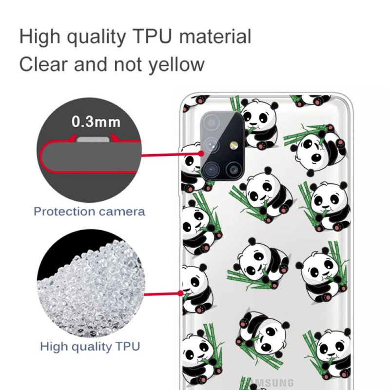 Etui Samsung Galaxy M51 Małe Pandy Etui Ochronne