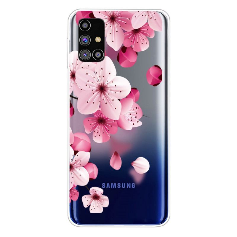 Etui Samsung Galaxy M51 Małe Różowe Kwiaty