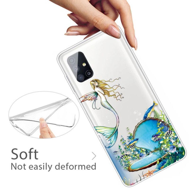 Etui Samsung Galaxy M51 Niebieska Syrena