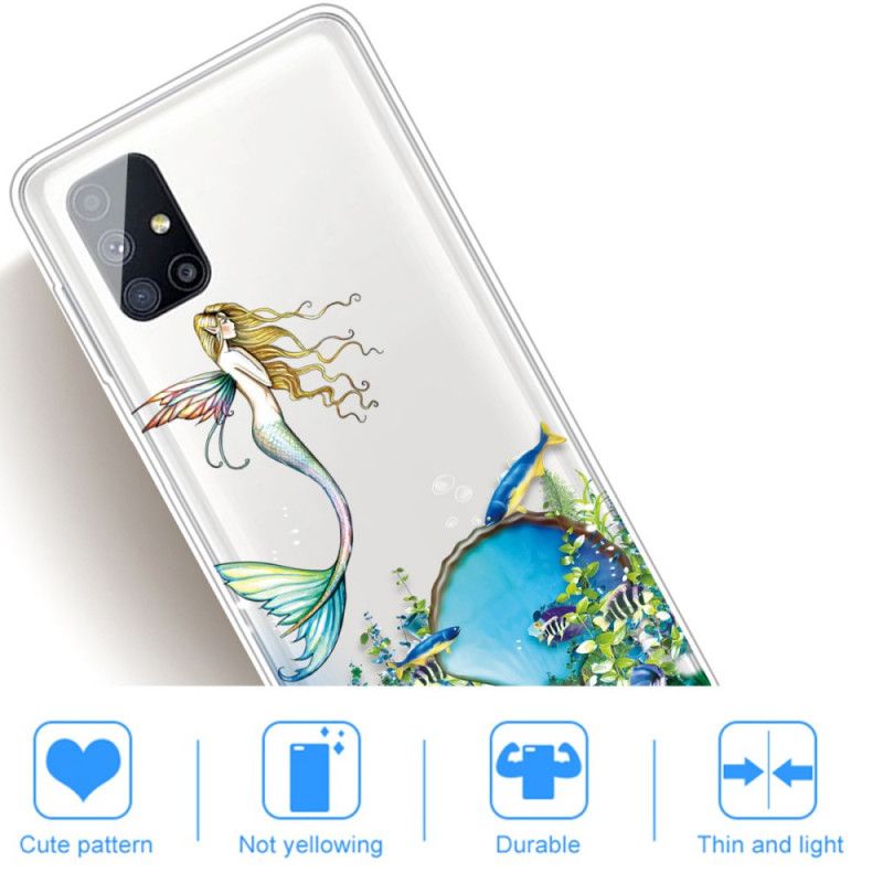 Etui Samsung Galaxy M51 Niebieska Syrena