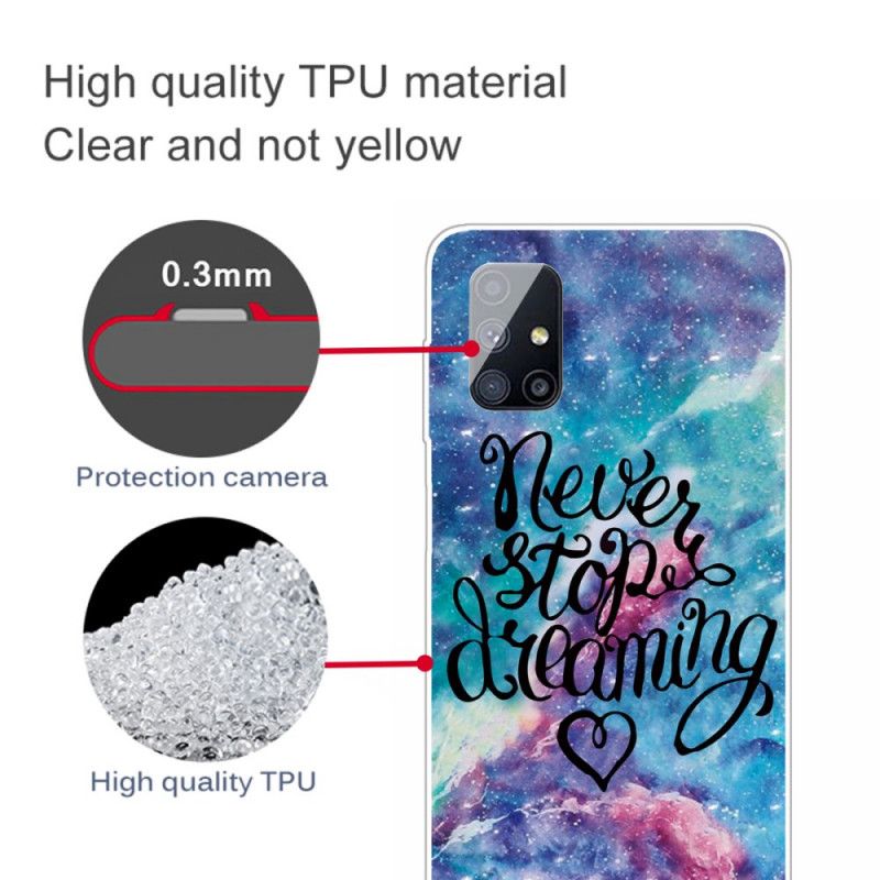 Etui Samsung Galaxy M51 Nigdy Nie Przestawaj Marzyć