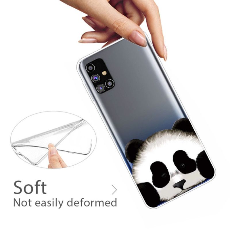 Etui Samsung Galaxy M51 Przezroczysta Panda Etui Ochronne