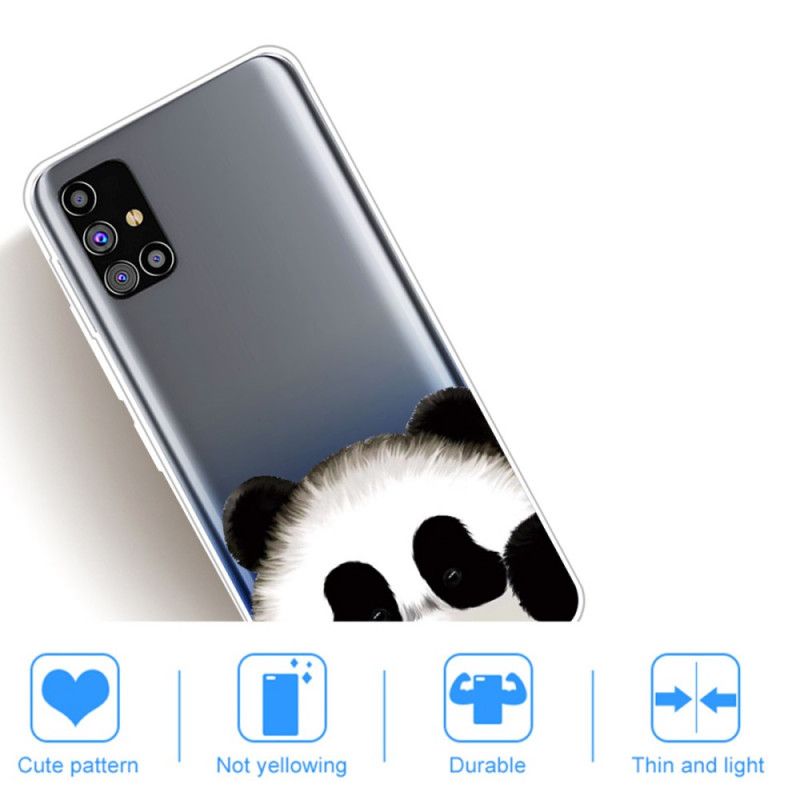 Etui Samsung Galaxy M51 Przezroczysta Panda Etui Ochronne